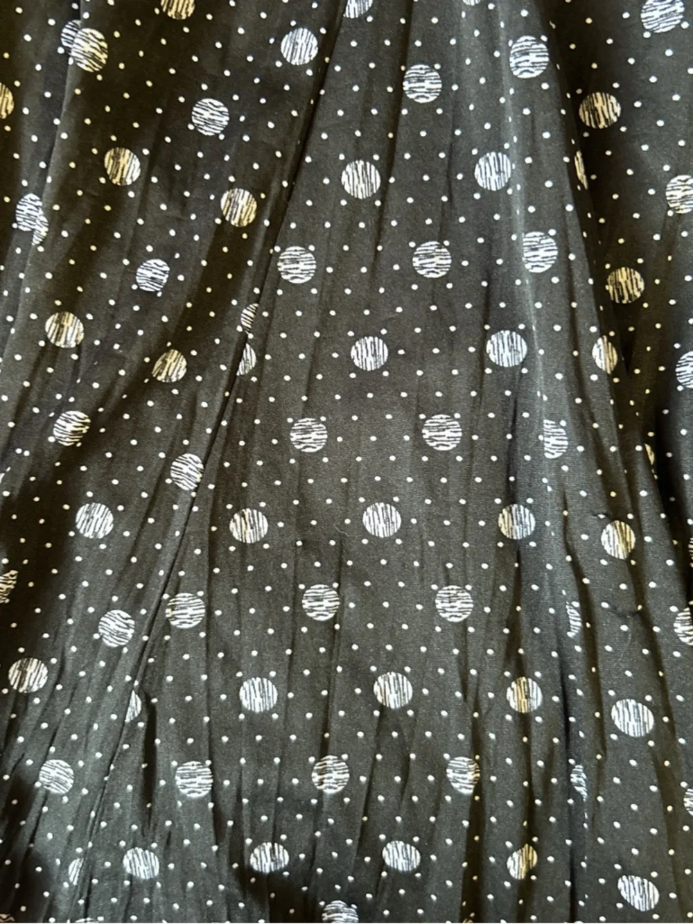 Zac&Rachel Black and White Polka Dot Midi‎ Skirt